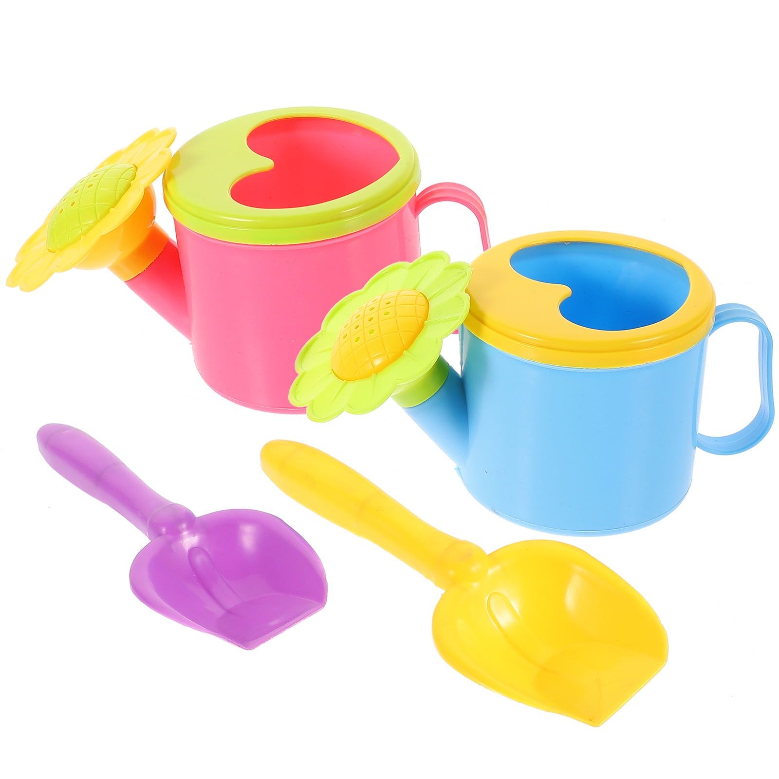 Summer Outdoor Beach Toys Mini Sand Pails 8 Pcs Bucket Hourglass for