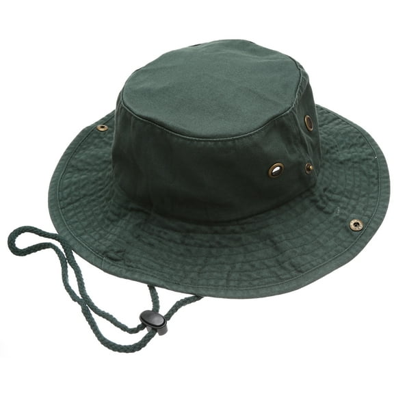 Summer Outdoor Boonie Hunting Fishing Safari  Bucket Sun Hat with adjustable strap