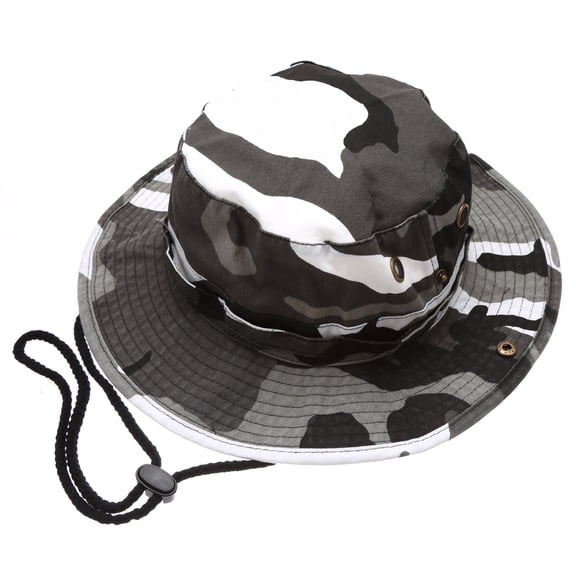 Summer Outdoor Boonie Hunting Fishing Safari  Bucket Sun Hat with adjustable strap