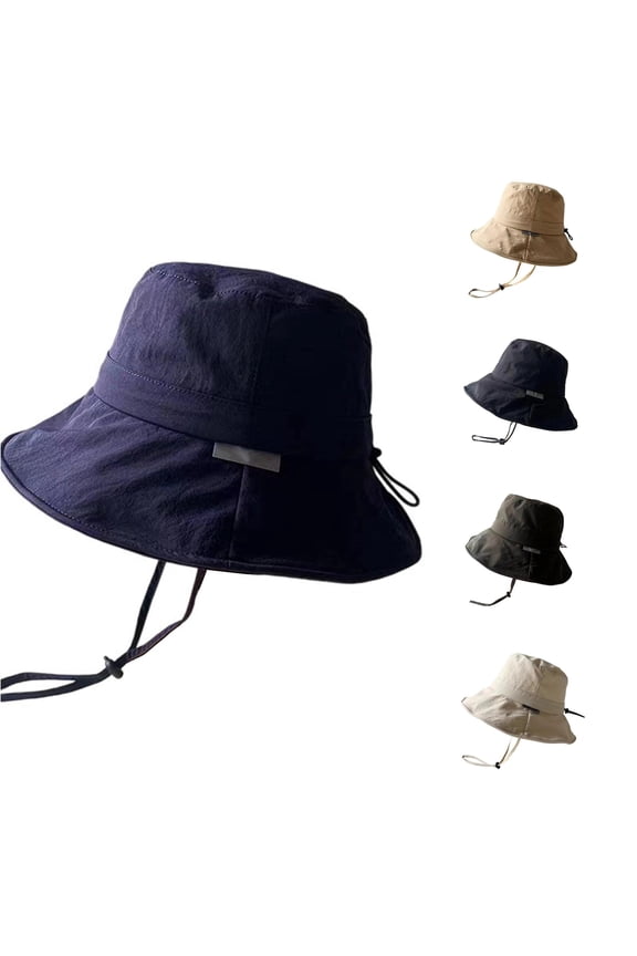 Summer Outdoor Bucket Hat for Men Women Sun Wide Brim Fishing Hat Casual Beach Hat Lightweight Breathable Travel Hat Bucket Hat with Picture One Size