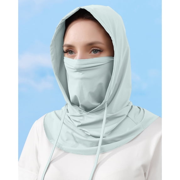 Summer Outdoor Face Cycling Hood Lightweight Sun with Scarf for Wind Resistance and Full Coverage