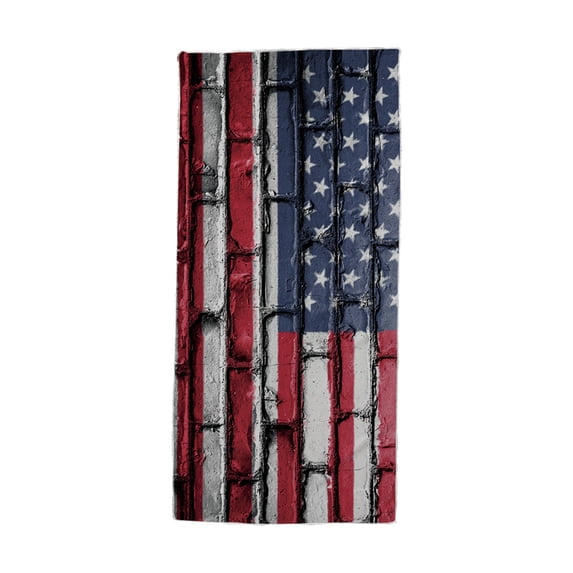 Kyusrd Flag Beach Towel Oversized USA Beach Towels Lightweight Striped Pool SPA Towels Quick Dry 60x30 Inch Travel Beach Towels
