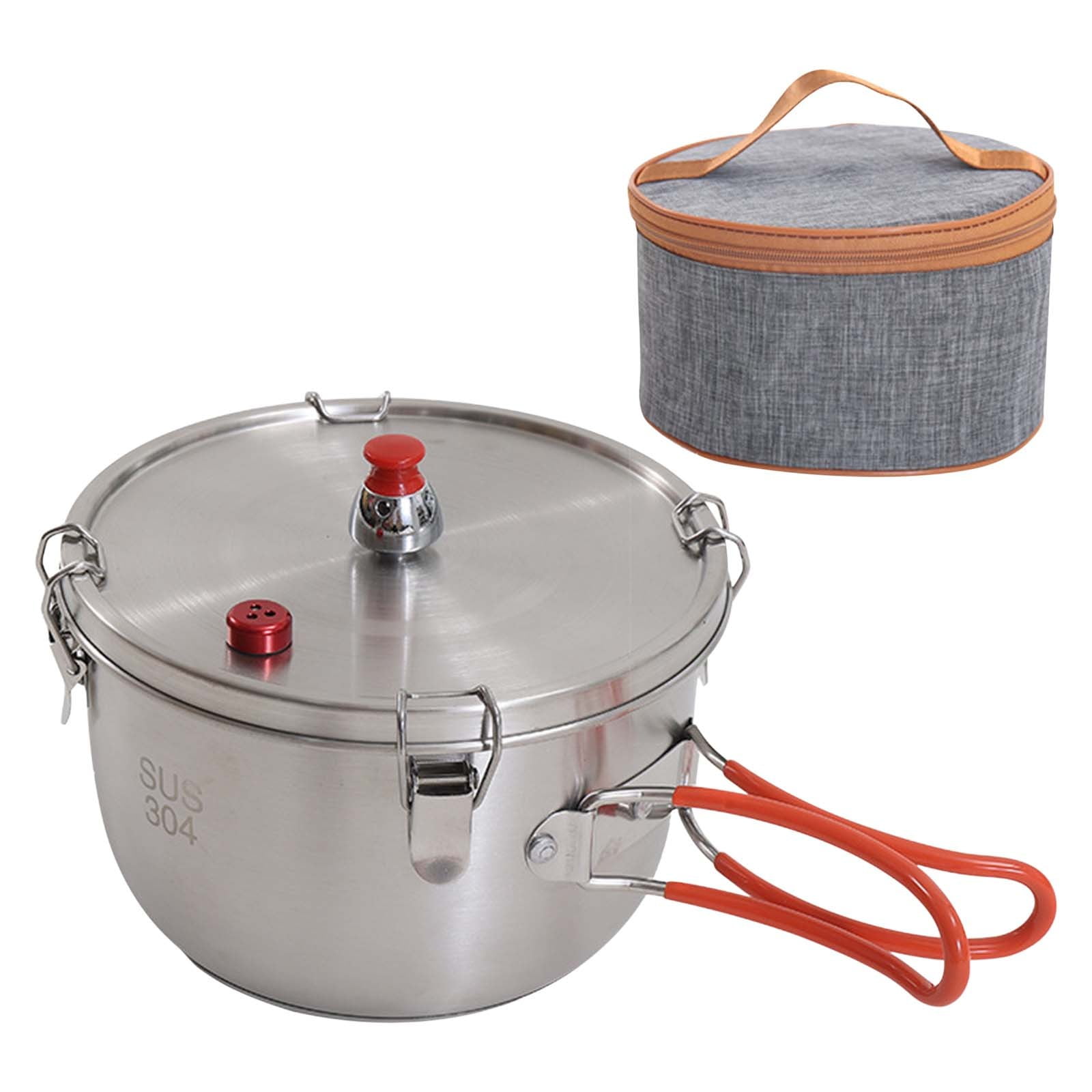 Summer Outdoor Savings Project Clearance! Kyusrd Outdoor Stainless Steel Micro Pressure Cooker Multi-function Cooking Pot Portable Explosion-proof High Mountain Pressure Cooker Camping Cooker
