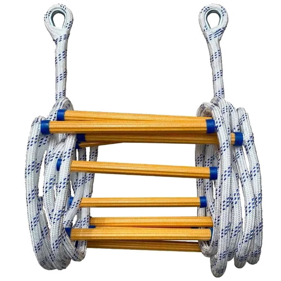 Kyusrd Soft Ladder Fire Escape Ladder Rescues Training High Altitude Operations Safe Folding Insulated Rope Ladder Outdoor Soft Ladder