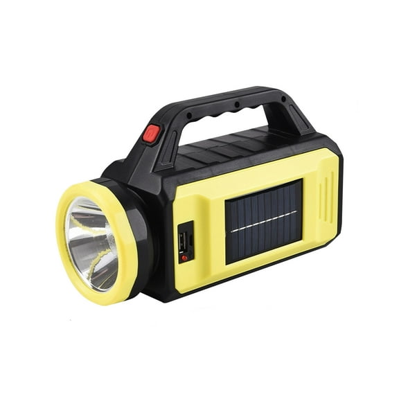 Kyusrd Solar Rechargeable Handheld Spotlight Flashlight, Super Bright Flashlight for Emergencies, Searchlight Spotlight, Flashlight