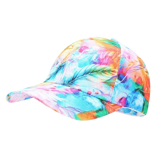 Summer Outdoor Sun 3D Printed Baseball Cap for Men and Women Adjustable Tie Dye Snapback Hat Unisex Design for All Activities