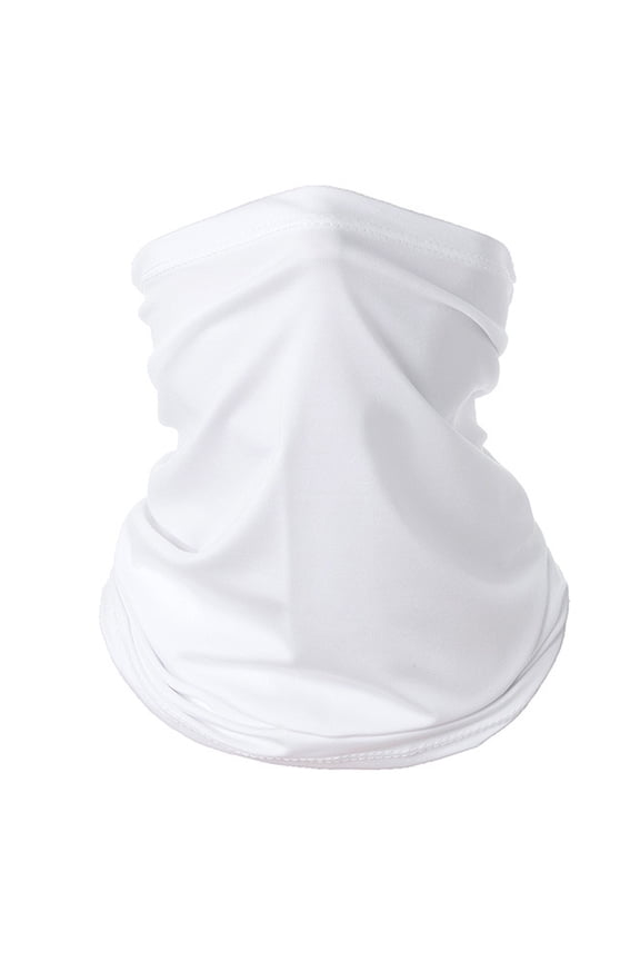 Summer Outdoor Sunscreen Scarf Quick-Drying Multi-Functional Magic Scarf Bicycle Sports Breathable Neck Sleeve - white