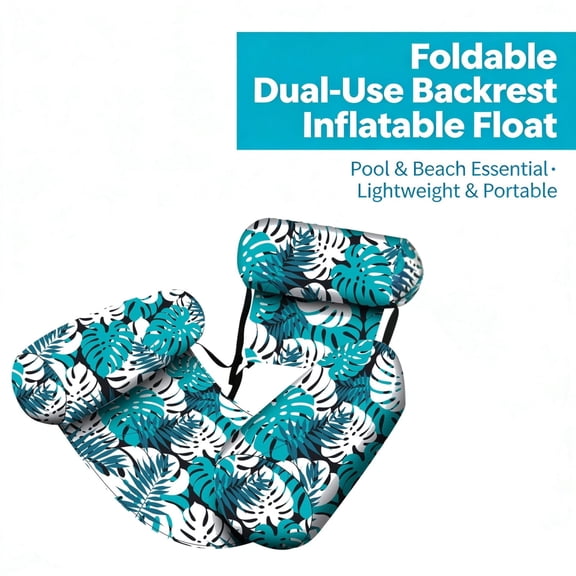 Summer Outdoor Swimming Pool Air Sofa, Portable Fast Inflatable Raft, No Air Pump