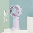 thumbnail image 1 of Summer Outdoor Travel Small Fan USB Fan Student Office Home Pink Portable, 1 of 4