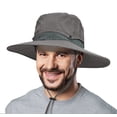 thumbnail image 1 of Summer Outdoor UV Protection Sun Hats Unisex Caps Wide Brim Removable Crown Mesh Net Adjustable Drawstring, 1 of 5