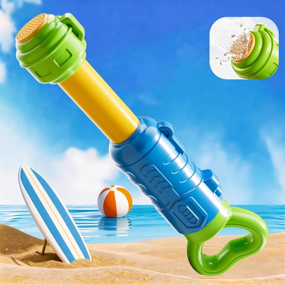 Summer Outdoor Water Spray Toy, Pull-Out Water Spraying Tool for Beach & Pool, Refreshing Water Activity for Summer, Birthday & Holiday Gift Blue