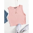 thumbnail image 1 of Summer  Outfits Solid Crop Tank Top, 1 of 7