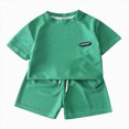 thumbnail image 1 of Summer Outfits for Boys,Sets for Little Boys Airplane Print Short Sleeve T-Shirt and Shorts Set Cute Pattern Printed Outfits, 1 of 6