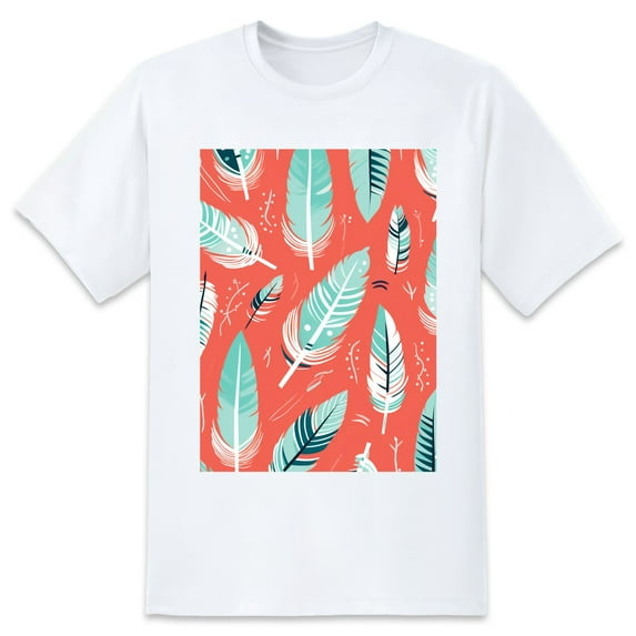 Summer Oversize FeatherSweatshirt Soft Large T Shirts For Women Loose Brown