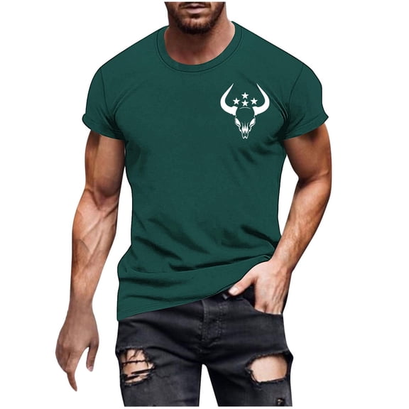 Summer Oversize Shirts for Mens 2025 Fashion New Casual Men T-shirt Print Sports Short Sleeve Round-Neck Blouses Shirts