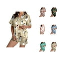 thumbnail image 1 of Summer Pajamas for Women Set – Modal Lounge Sets & Bamboo Sleepwear Women's Snowman Print Short Sleeve Top & Shorts Pajama Set Festive Christmas Sleepwear Ensemble, 1 of 7