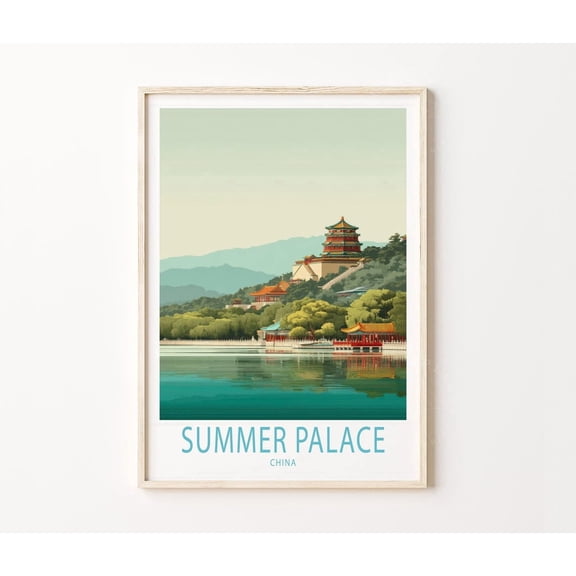 Summer Palace Beijing Lake Temple Home Decor
