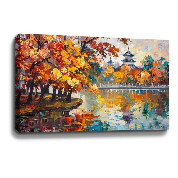 Summer Palace Modern Landscapes Home Decor Abstract Wall Art Canvas Wall Art For Home Decoration