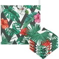 thumbnail image 1 of Summer Palm Leaves Baby Muslin Washcloths Soft Absorbent Face Towel, 3 PCS Tropical Hibiscus Flowers Burp Cloths Cotton Bath Wipes Infant Wash Cloth for Newborn Boys Girls 12x12 inches, 1 of 7
