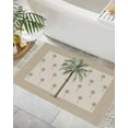 thumbnail image 1 of Summer Palm Tree Bath Rug 2x3ft Woven Bathroom Entryway Runner Rug,Farmhouse Green Tropical Plants Washable Living Room Hallway Bedroom Kitchen Carpet with Tassels,Indoor Outdoor Throw Doormat, 1 of 5