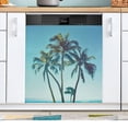 thumbnail image 1 of Summer Palm Tree Dishwasher Magnetic Refrigerator Magnet Cover Kitchen Art Panel Decal Sticker Home Decorative 23"x26", 1 of 6