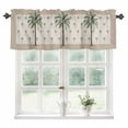 thumbnail image 1 of Summer Palm Tree Kitchen Valances for Windows 54x18 Inch Kitchen Curtains Valances Rod Pocket Farmhouse Green Tropical Plants Bathroom Window Valances for Window Treatment Decor, 1 of 6