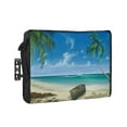 thumbnail image 1 of Summer Palm Tree Ocean Beach Boat Outdoor Tv Cover 48"-50" Waterproof And Weatherproof Tv Covers Tv Display Protectors For Outside Flat Screen Tv, 1 of 1