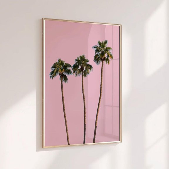 Summer Palm Trees Girly Coastal Beachy Springs California Wall Art Home Gallery Display