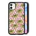 thumbnail image 1 of Summer Palm Trees for iPhone 11 Pro Case, Cute Aesthetic Lovely Pink Fashion Shock-Absorbent Protective,Black, 1 of 6