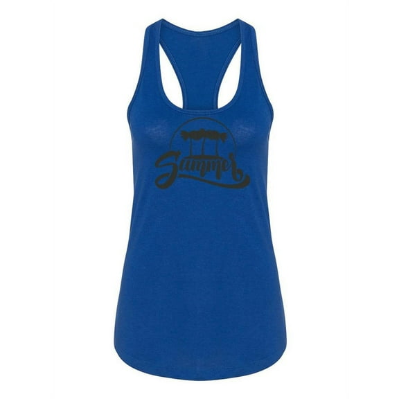 Summer Palms Racerback Tank Women -Image by Shutterstock, Female Small