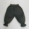 thumbnail image 1 of Summer Pants Casual Loose Fit Long Trousers Streetwear Boys Casual Pants Suits for Boys Summer Clothes (Army Green,3-4 Years), 1 of 4
