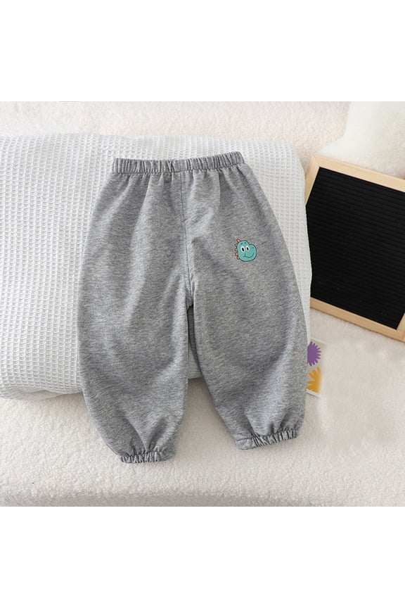 Summer Pants Wide Leg Skater Pants Boys Casual Pants for Boys Teens Summer Clothes (Light Gray,4-5 Years)