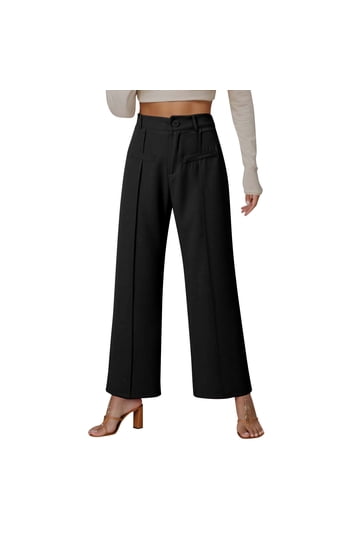 Womens High Waist Petite Dress Pants