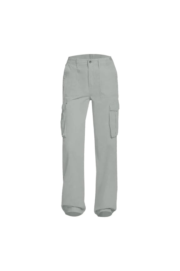 Summer Pants for Women Adjustable Straight Fit Cargo Pants High Waist Baggy Hiking With Pocket Wide Leg Parachute Women's Sexy Romper off Shoulder Jumpsuit Casual Strapless Wide Leg Grey XL