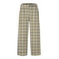 thumbnail image 1 of Summer Pants for Women Animal Print Pants Lady Active Pant Womens Loose Workout Fashionable for Women Dressy Womens Petite Women's Running Long Casual Active Khaki 2XL, 1 of 5