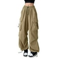 thumbnail image 1 of Summer Pants for Women Athletic Scrub Pants Designer Wide Leg for Women Clothes Trendy Long Sweatpants Work Outfits Dressy plus Size Athletic Pant Work Flare Yoga Khaki S, 1 of 4