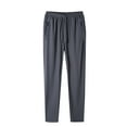 thumbnail image 1 of Summer Pants for Women Beach Scrub Pants Linen Pant for Women High Waist Trousers with Stripe Travel Ware Baggy Dress Tall Casual Pant Rompers Solid Grey XL, 1 of 2