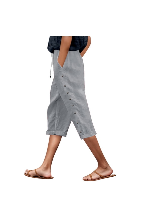 Summer Pants for Women Casual Tied Sweat Pants Women Sweats for Elastic Dressy Boot Leg Leggings Drawstring Cargo Leggings Work Comfy Casual Active with Light Gray XL