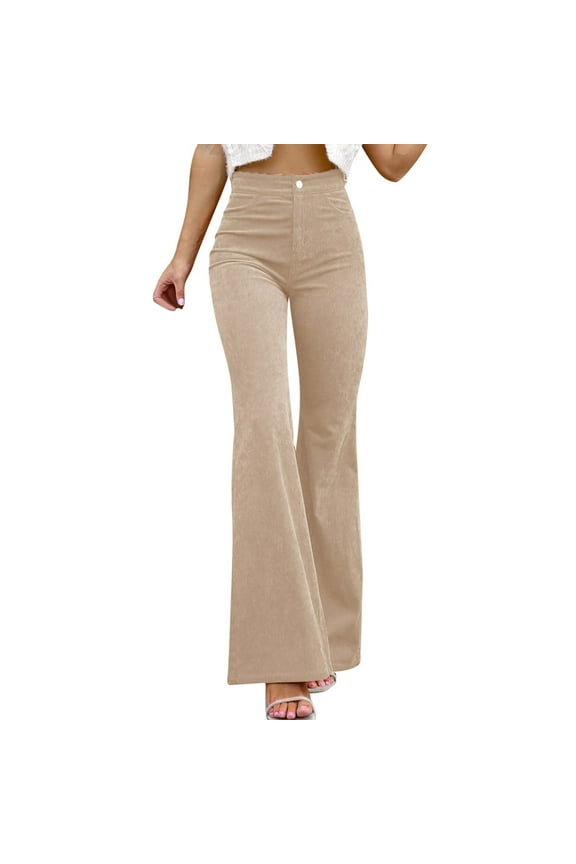 Summer Pants for Women Casual Work Pants Women plus Size Casual Wear for Cute Business Clothes Baggy Dress Lady Apparel Drawstring Cargo Patterned High Waist Khaki 2XL