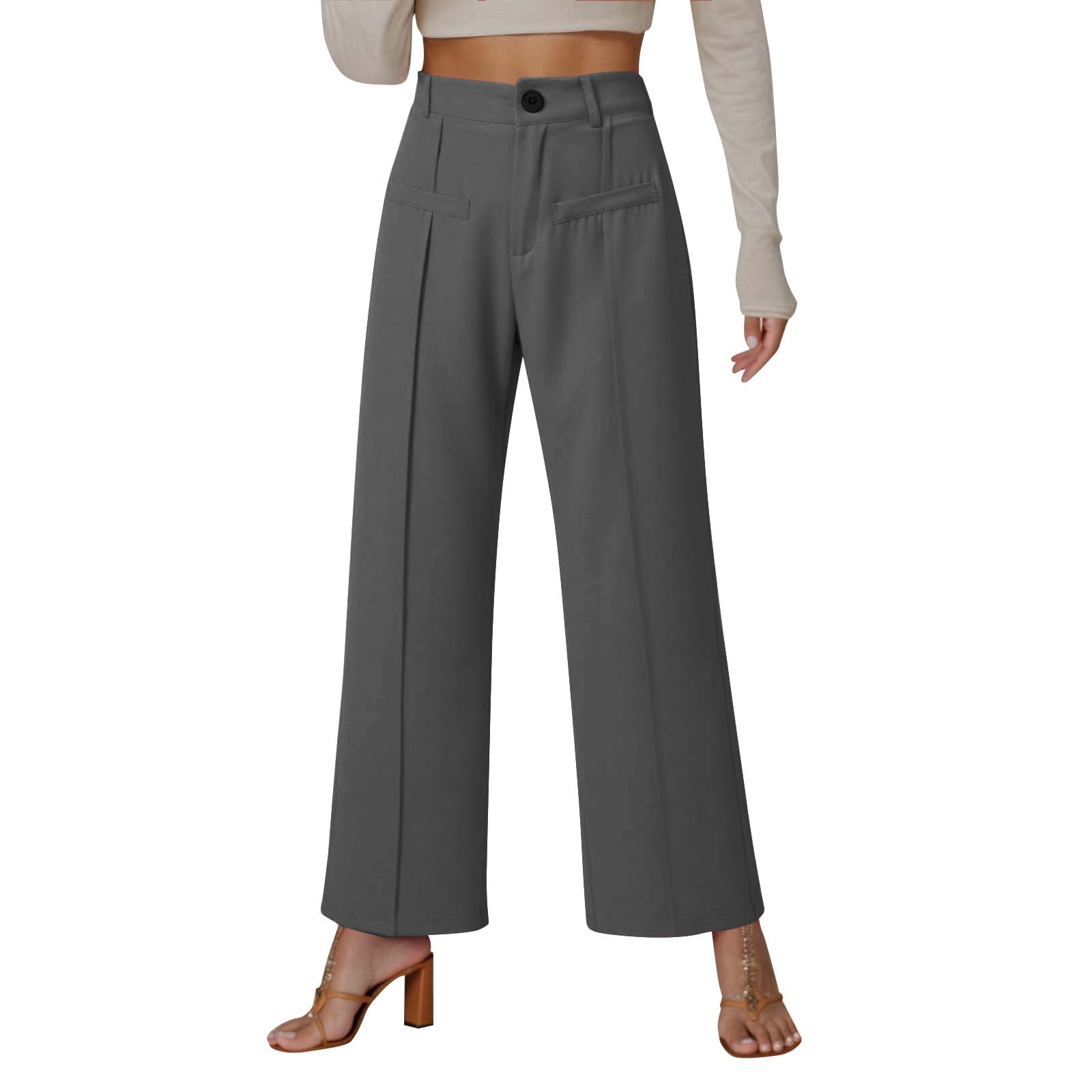 Summer Pants for Women Comfy Work Pants High Waist Yoga Dress for Women ...