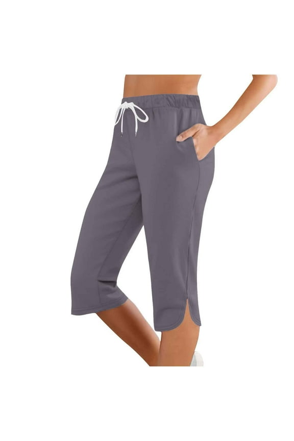 Summer Pants for Women Fashion Pants Separates for Women Business Casual Cool Leggings High Waist Smart Skin Pant Slack Womens Casual Wear Utility Work Dark Gray S