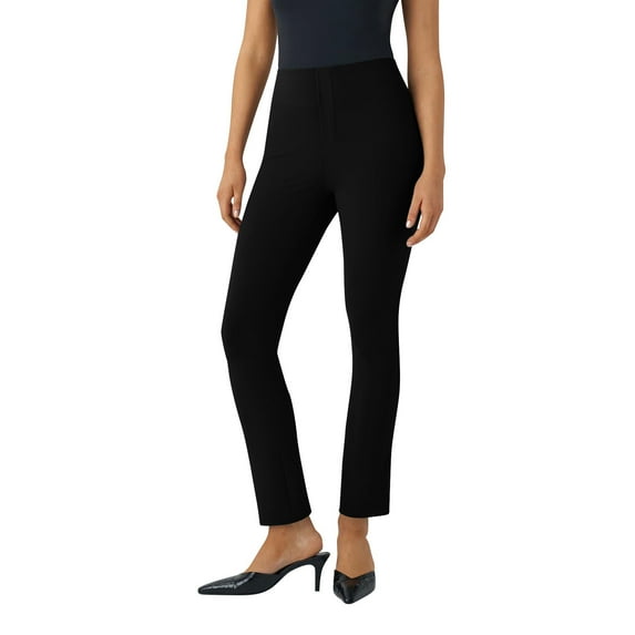 Summer Pants for Women Fashion Slim Fit Solid Color Skinny Pants Casual Trousers Denim Track Business for Women Wide Legs Trousers Yoga with Pockets Trouser Business Casual Black M