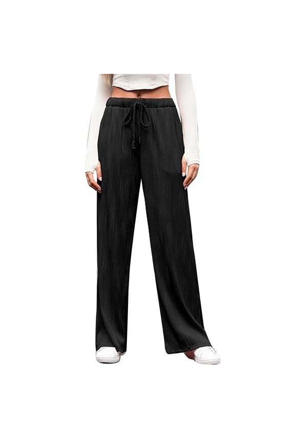 Summer Pants for Women High Waist Pants for Women Woven Casual Boot Leg Leggings Petite Blouse Leopard Print Work Suits Laddies Womens Loose Fit Casual Black 2XL