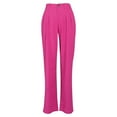 thumbnail image 1 of Summer Pants for Women Linen Casual Pants Summer Breathable Straight Leg Trousers Women's Business Attire Casual Harem for Women Rompers Girls Pinstripe Leggings plus Size 2x Hot Pink XL, 1 of 4