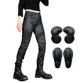 thumbnail image 1 of Summer Pants for Women Motorcycle Riding Pants Protective Thickened Tear Leg Guards With Padded Knee For Casual Sports Outdoor Adventure Waist Pant French Women Side Strip Wool Track Black L, 1 of 9