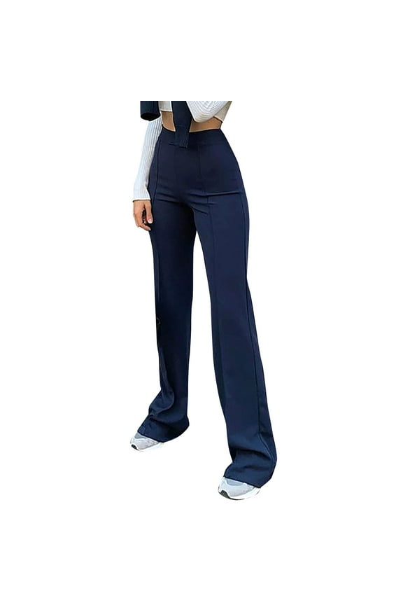 Summer Pants for Women Pants And Jacket Work for Women Stretchy Denim Track Womens Stretchy Suit Floral Teens plus Large Work Clothes Casual Baggy Navy XL