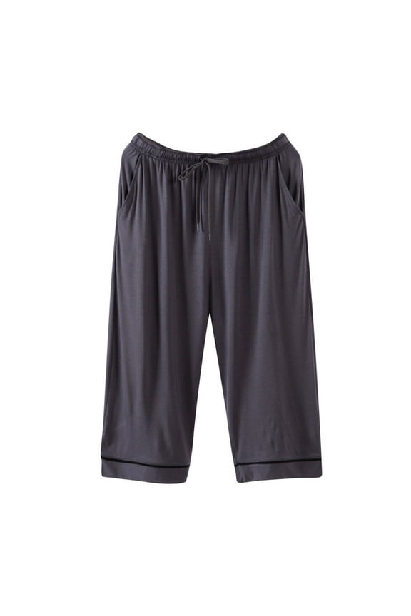 Summer Pants for Women Pants Lightweight Soft Pajama Loose Sleep Bottoms Drawstring Sleepwear Wear With Pockets Women Sweet Girls Track Shiny Leggings Casual Sweats for Ladies Sweatpants Dark Gray XL