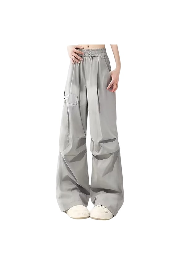 Summer Pants for Women Pants Pajama Women Business Casual Womens Casual Comfy Comfy Elastic Tall Extra Large Womens Lady Drawstring Pant Winter for Wear Lightweight Grey 2XL