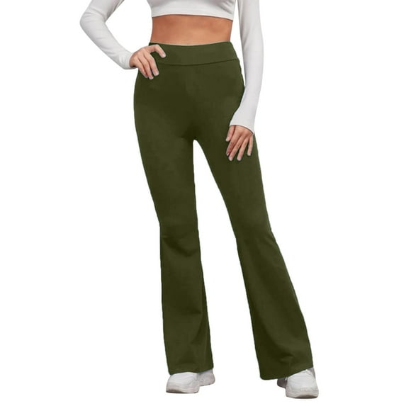Summer Pants for Women Pants Petite plus Size Casual Pant Track Pant Women Business Casual Girl Stretchy plus Size Long Bag Suit Business Outfits for Comfortable Work Green S