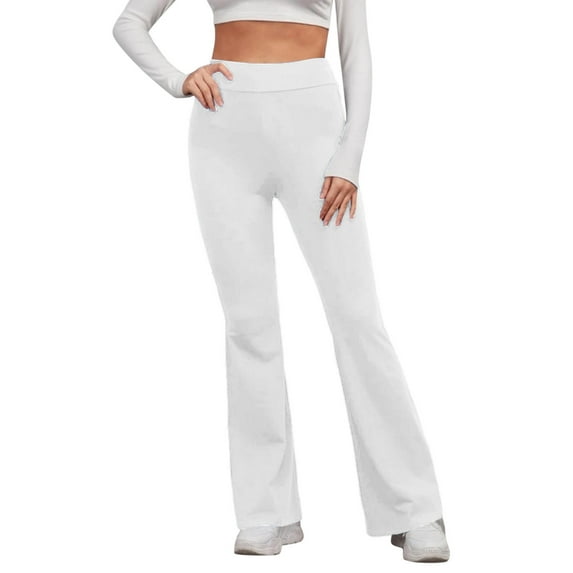 Summer Pants for Women Pants Petite plus Size Casual Pant Track Pant Women Business Casual Girl Stretchy plus Size Long Bag Suit Business Outfits for Comfortable Work White L